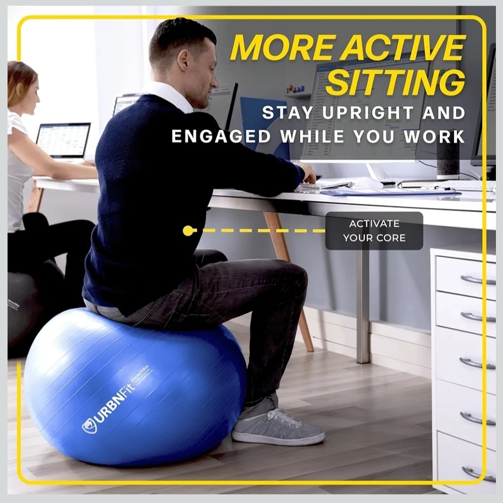 Large Pink Exercise Ball Kit - Picture 6 of 9